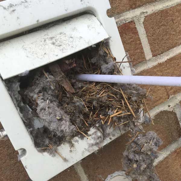 Before Dryer Vent Cleaning in Baltimore County