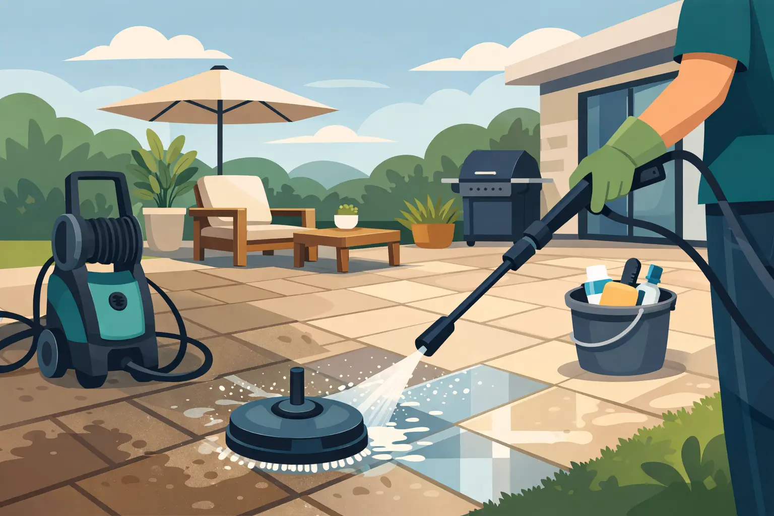 A Homeowner's Guide to Patio Surface Cleaning