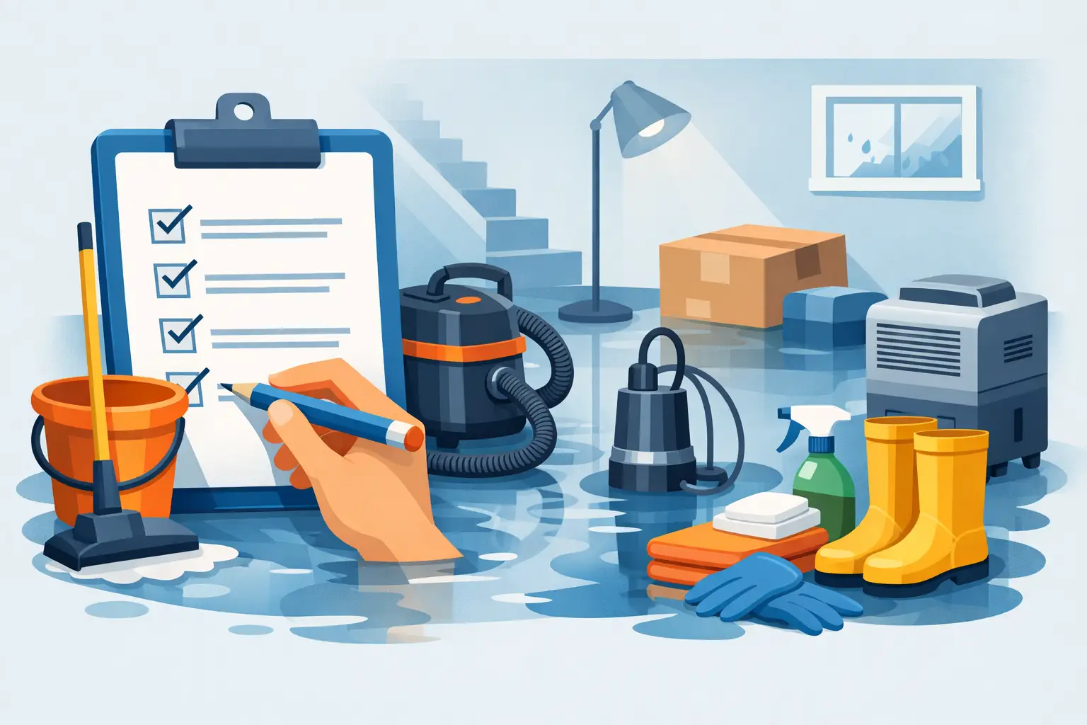 Basement Flood Cleanup Checklist for Homeowners
