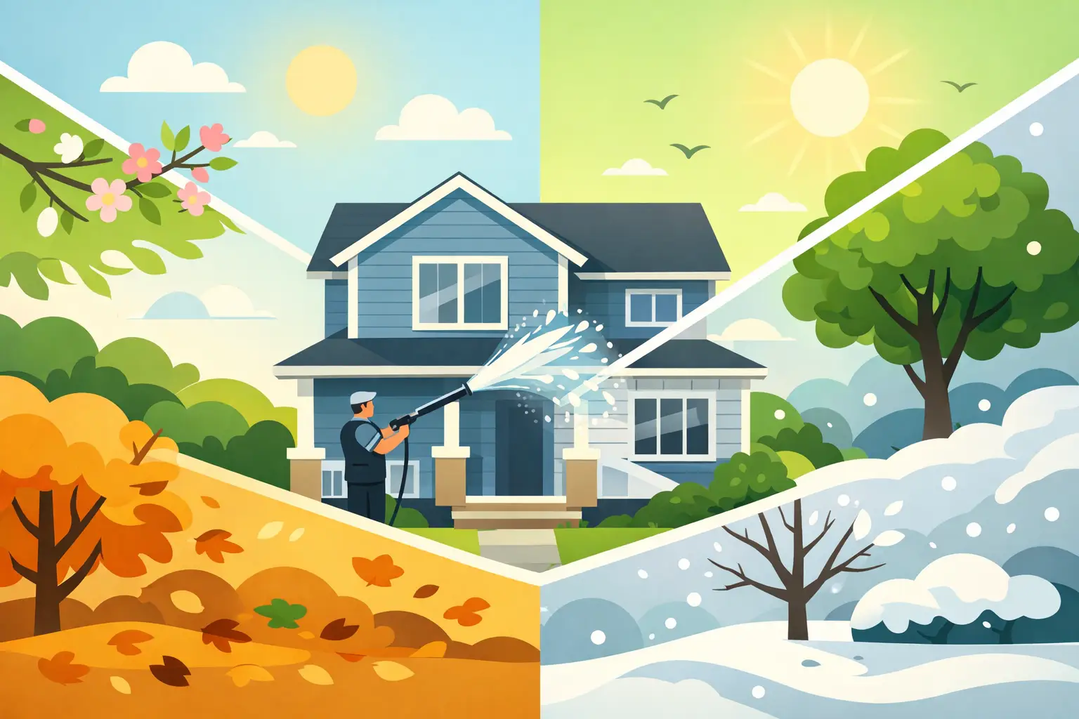 Best Season for House Washing in Baltimore