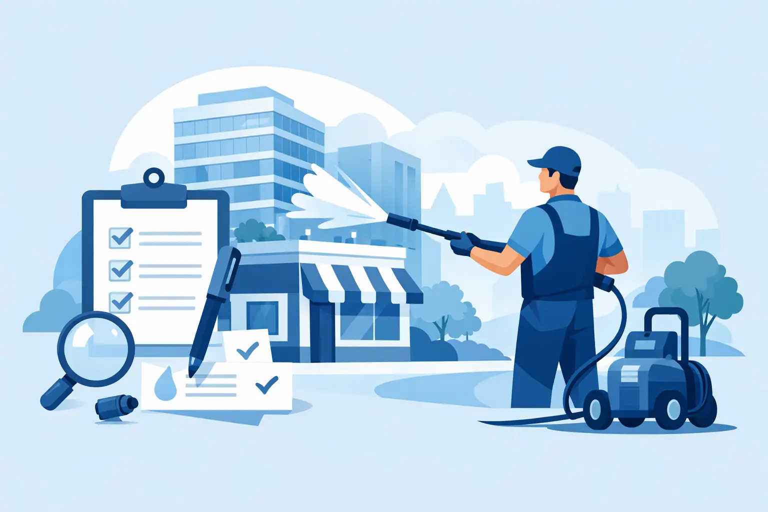 Commercial Pressure Washing Checklist for Properties
