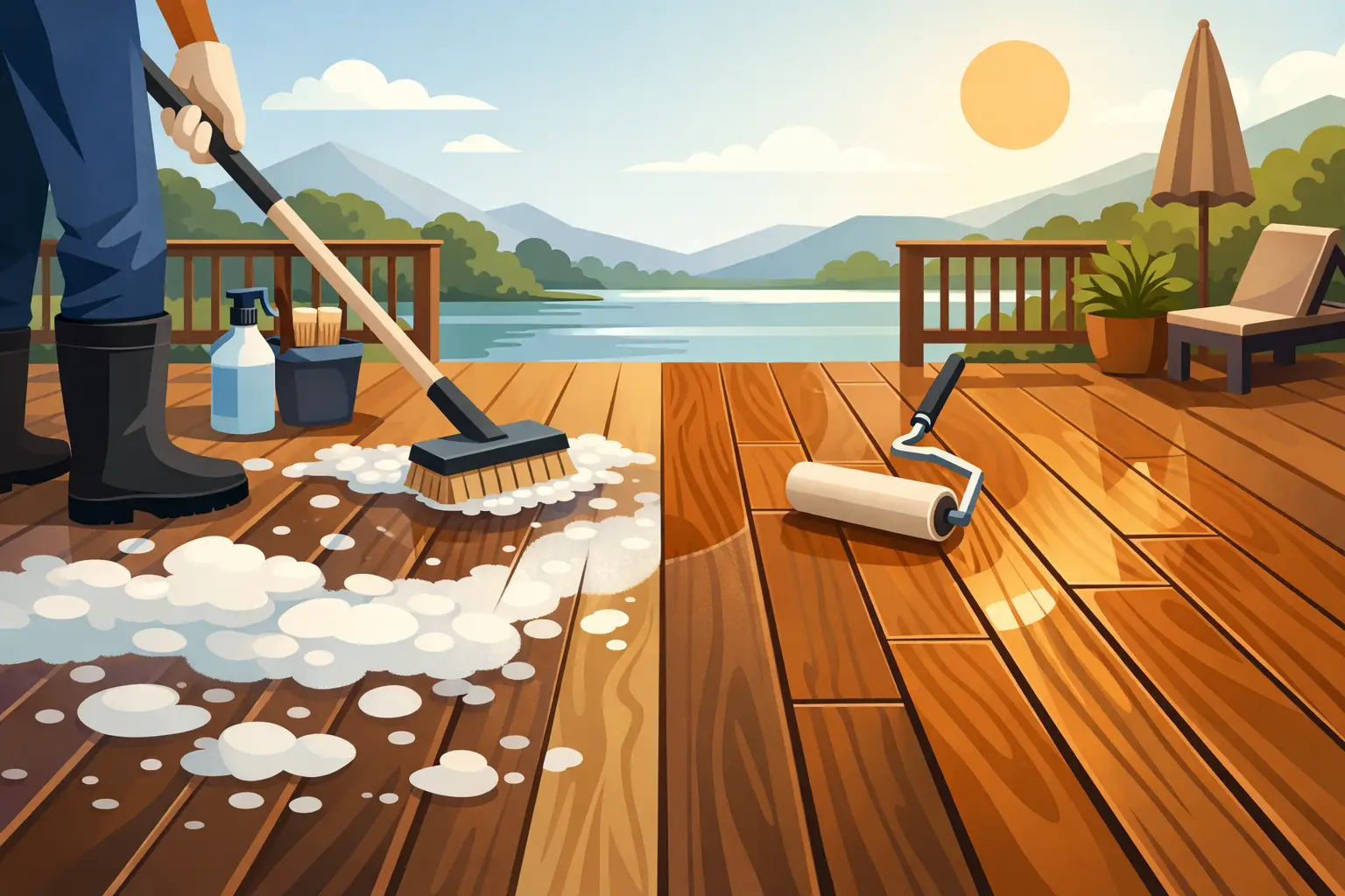 Deck Cleaning and Sealing Done Right