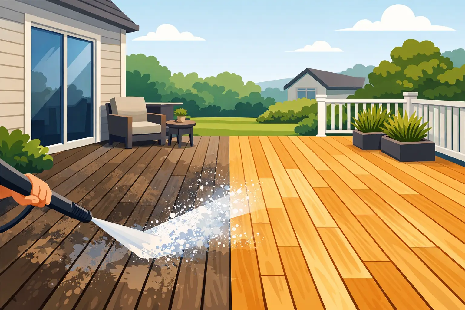 Deck Cleaning That Restores Curb Appeal