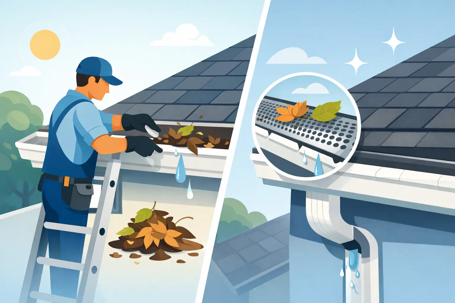 Gutter Cleaning vs Gutter Guards for Your Home