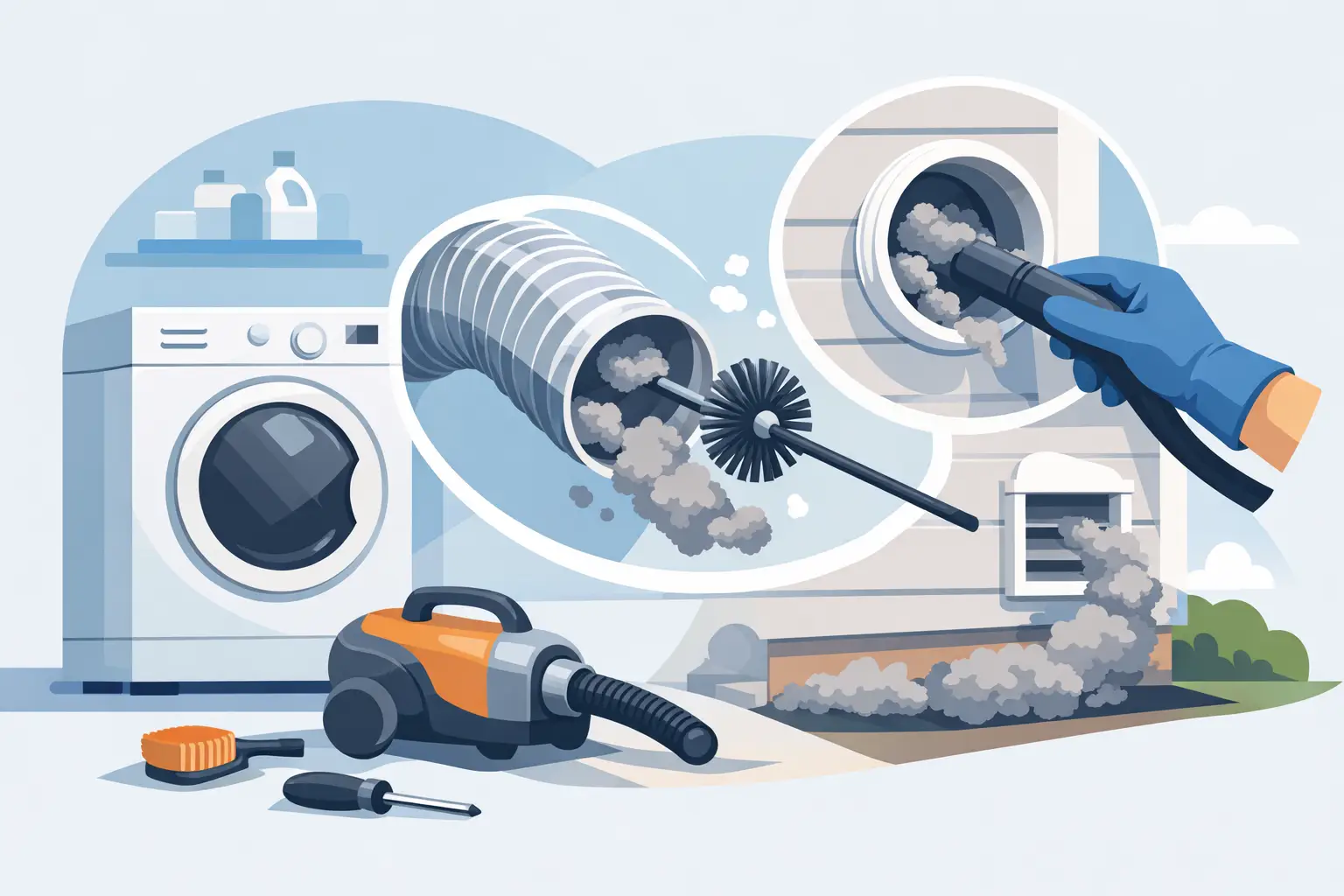 How to Clean Dryer Exhaust Safely