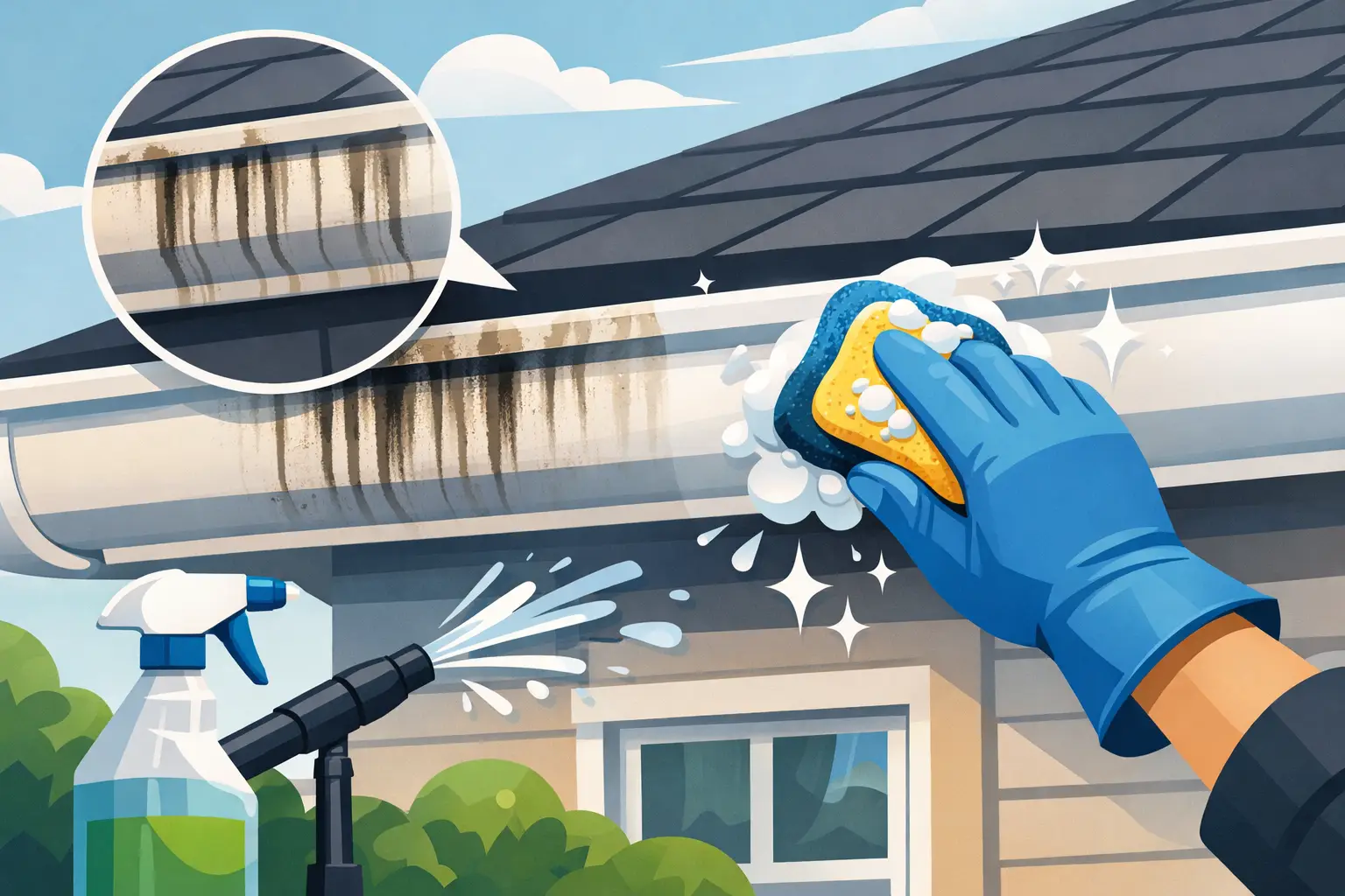 How to Remove Gutter Tiger Stripes Fast