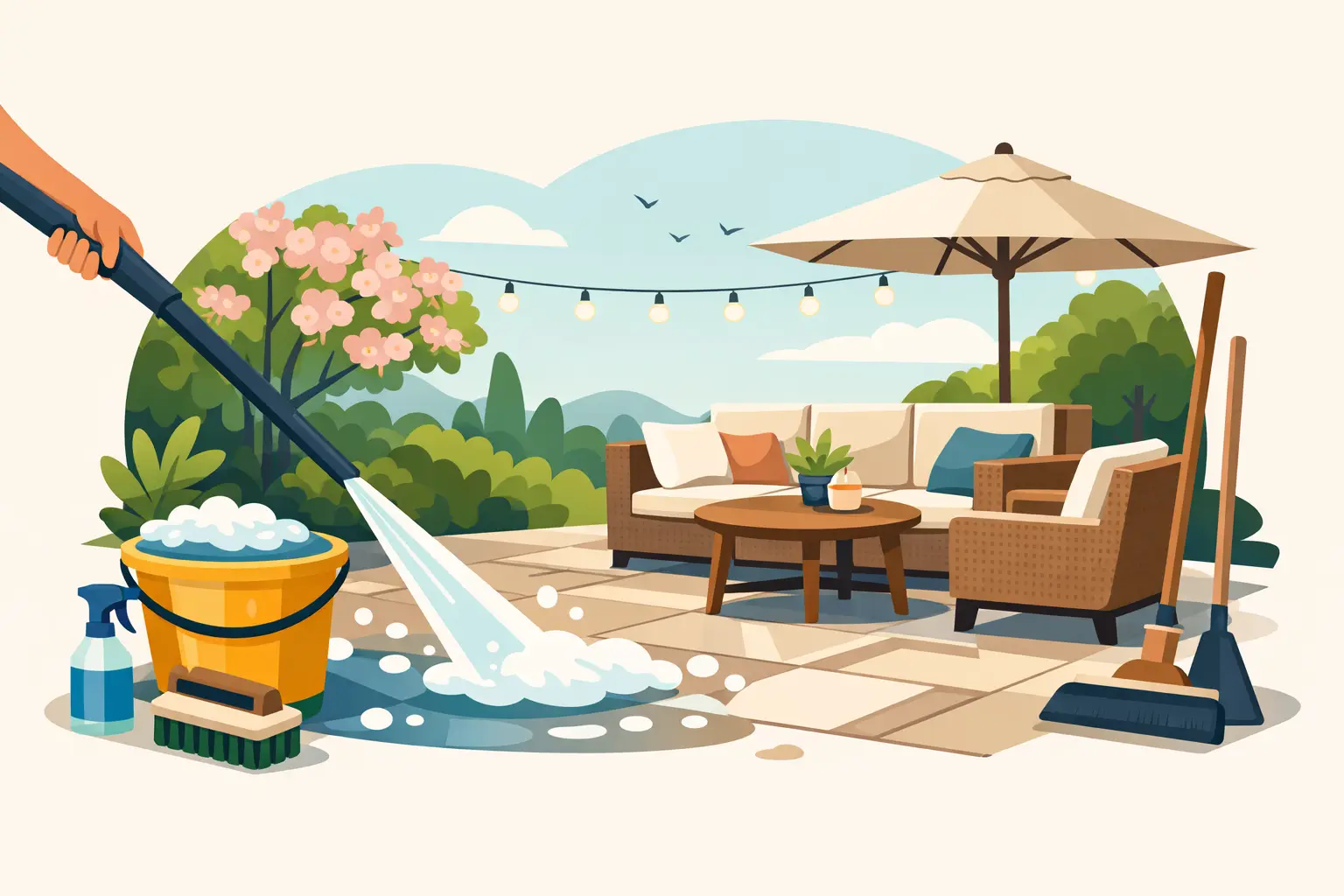 Patio Cleaning for Spring Entertaining Tips