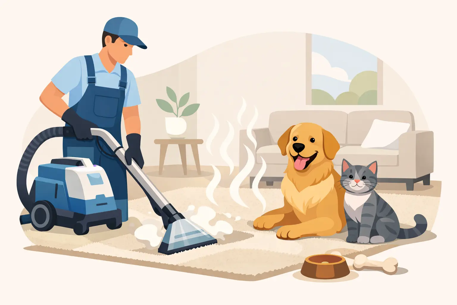 Professional Carpet Cleaning for Pet Odors