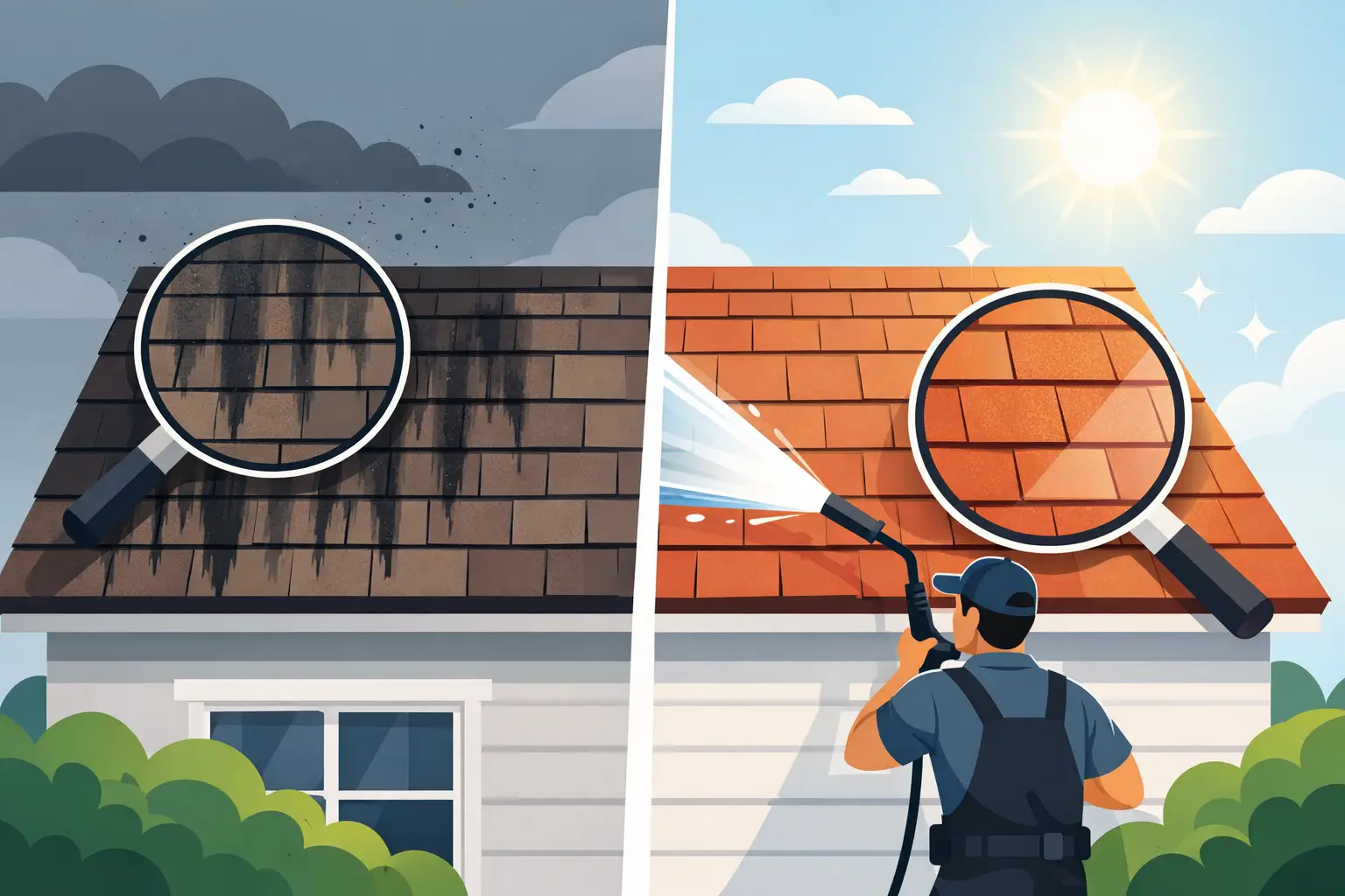Roof Cleaning Black Streaks Explained